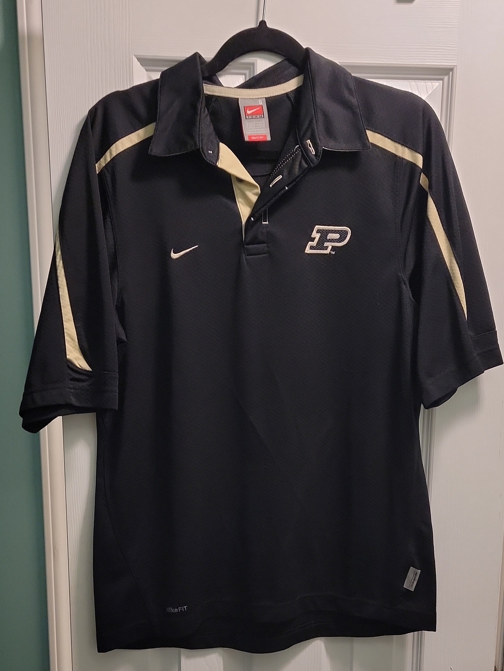 Nike Purdue Black Performance Polo Shirt